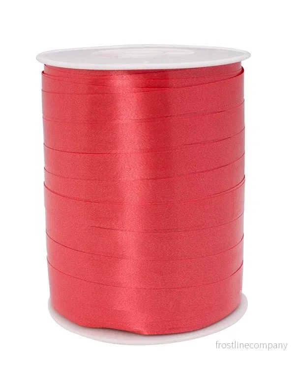 Presentband, 10 mm, rulle med 250 m, Röd