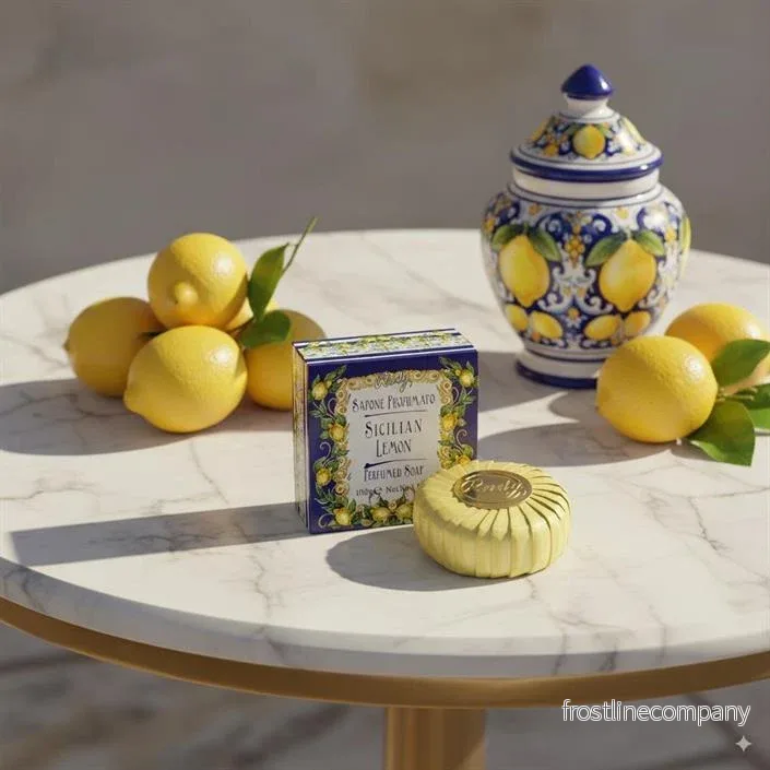 Italiensk fast handtvål Sicilian lemon - Bild 2