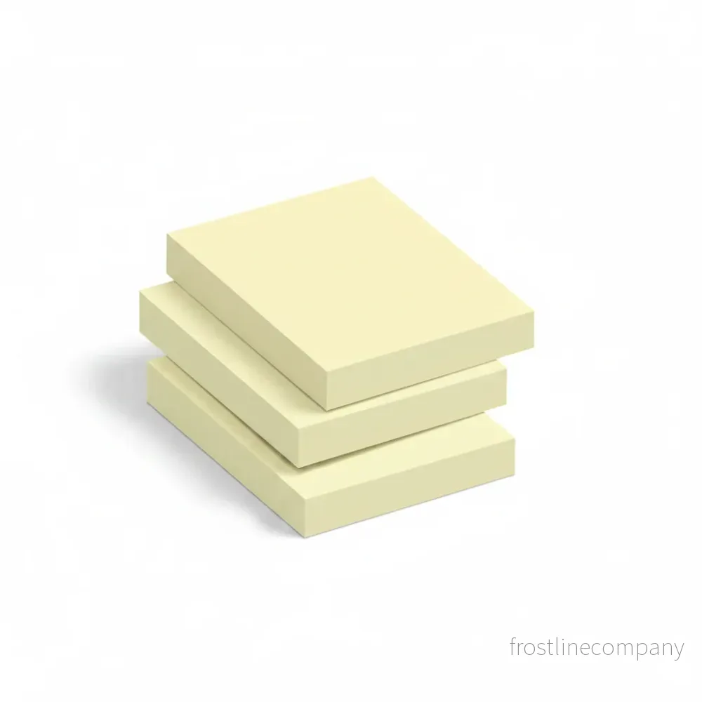 Anteckningsblock, gul, 76 x 76 mm – 100 ark, förpackning med 12 block Anteckningsblock, gul, 76 x 76 mm – 100 ark, förpackning med 12 block