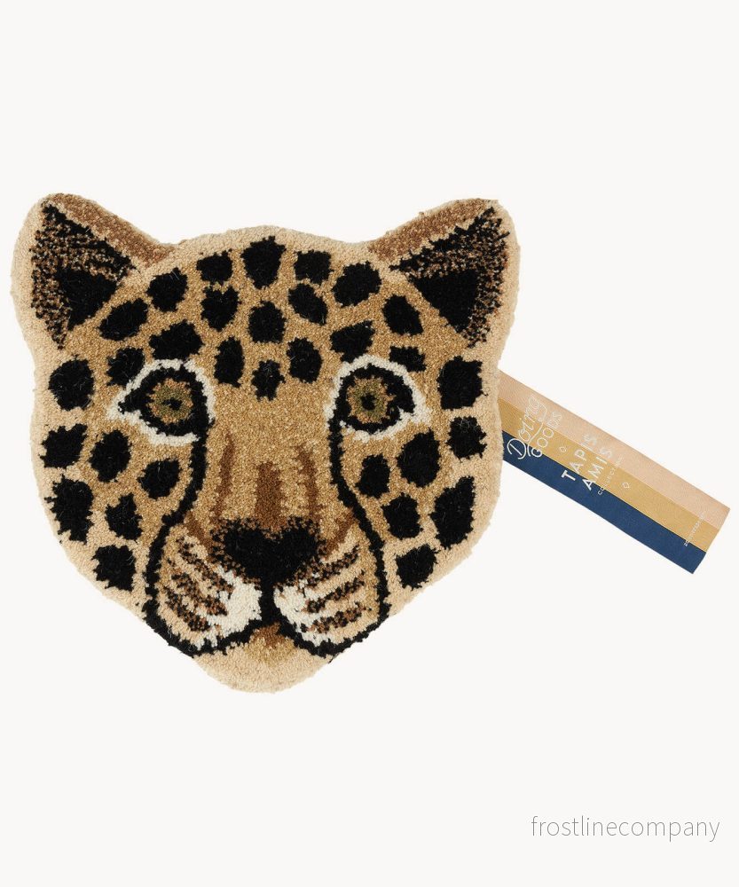 Leopard huvud matta small Leopard huvud matta small