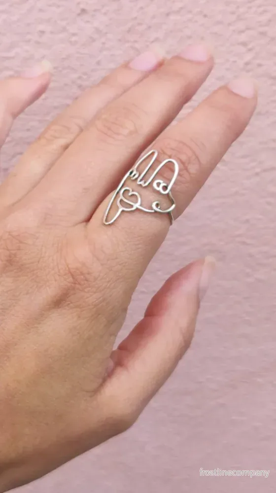 Ring Face Design 2 - silver - Bild 2