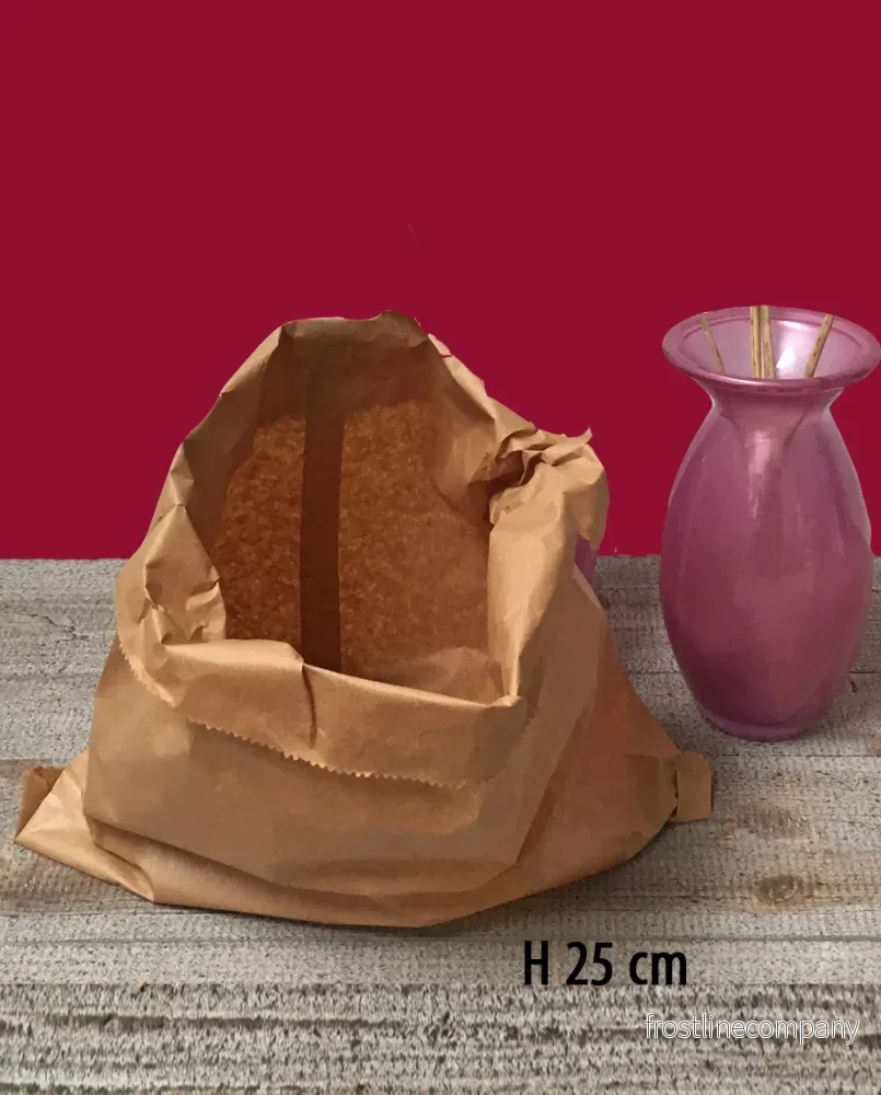 Brun påse - H 25 cm. / 37 gram. - 1.000 st.