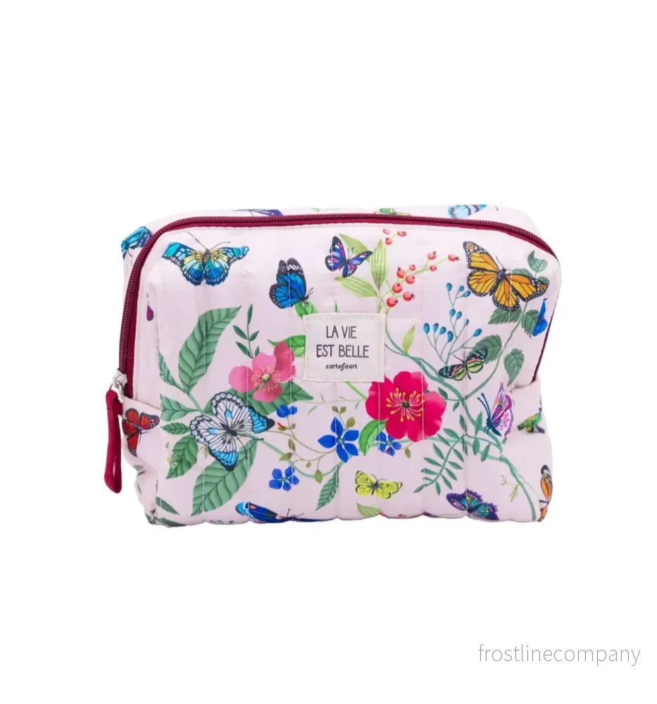 Quiltad necessär fjärilar Cartes d’Art Quiltad necessär fjärilar Cartes d’Art