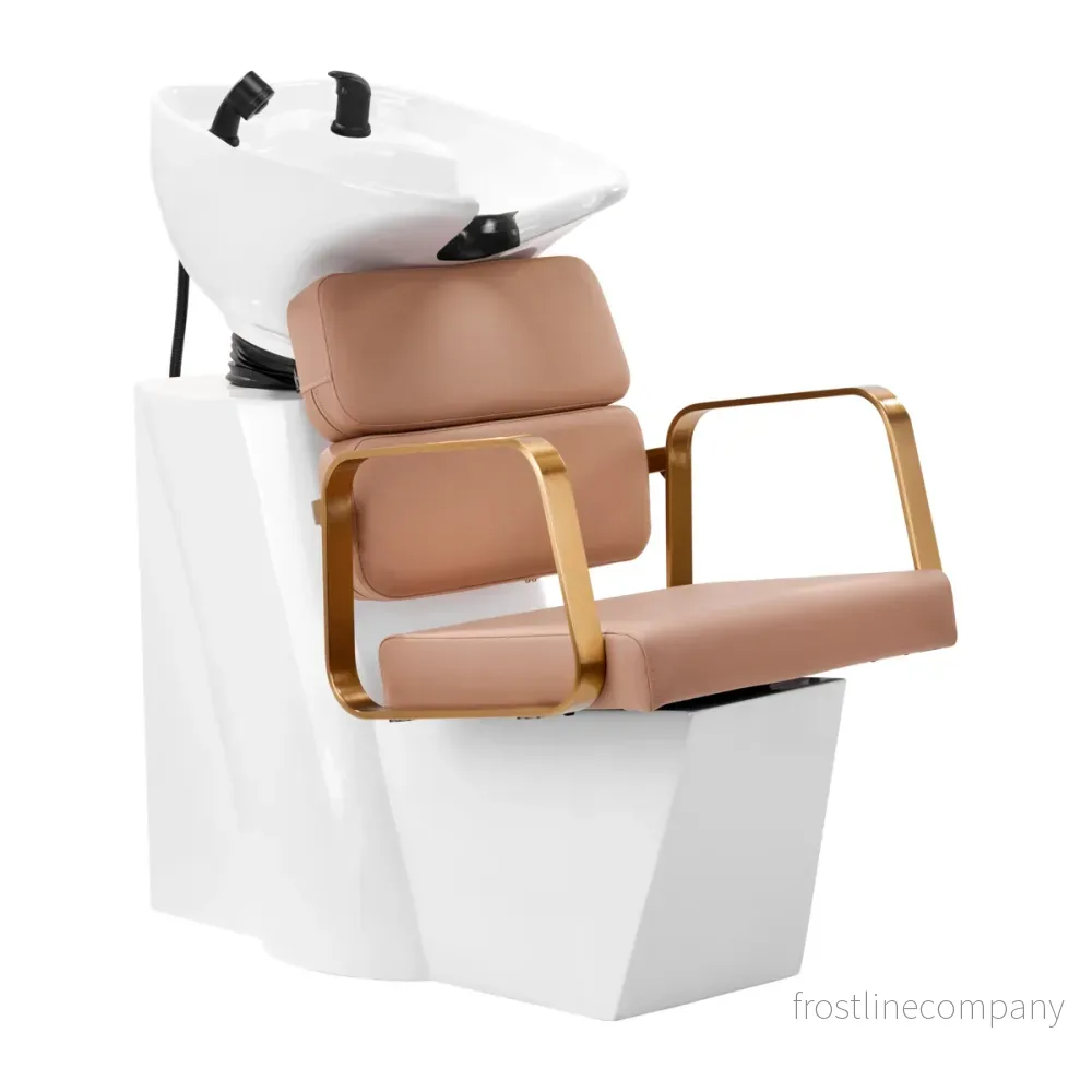Schamponeringsstol Gabbiano Porto – Guld/Beige Schamponeringsstol Gabbiano Porto – Guld/Beige