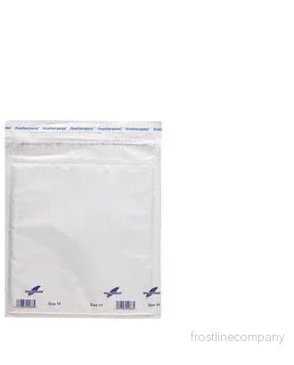Fraktkuvert med bubbelplast, vit, förp. med 100 st., 22 x 33 cm.