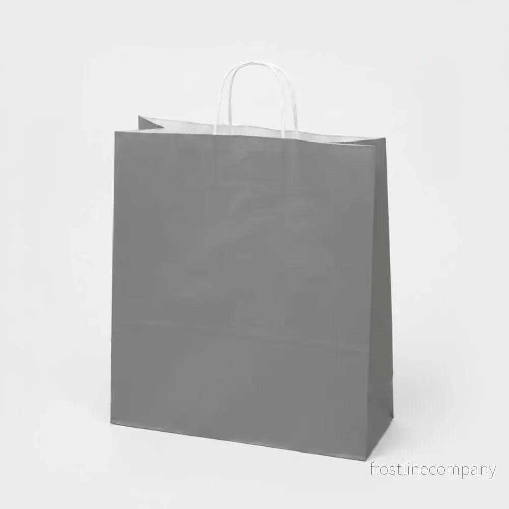 Grå papperspåse H44 cm – 50 st.