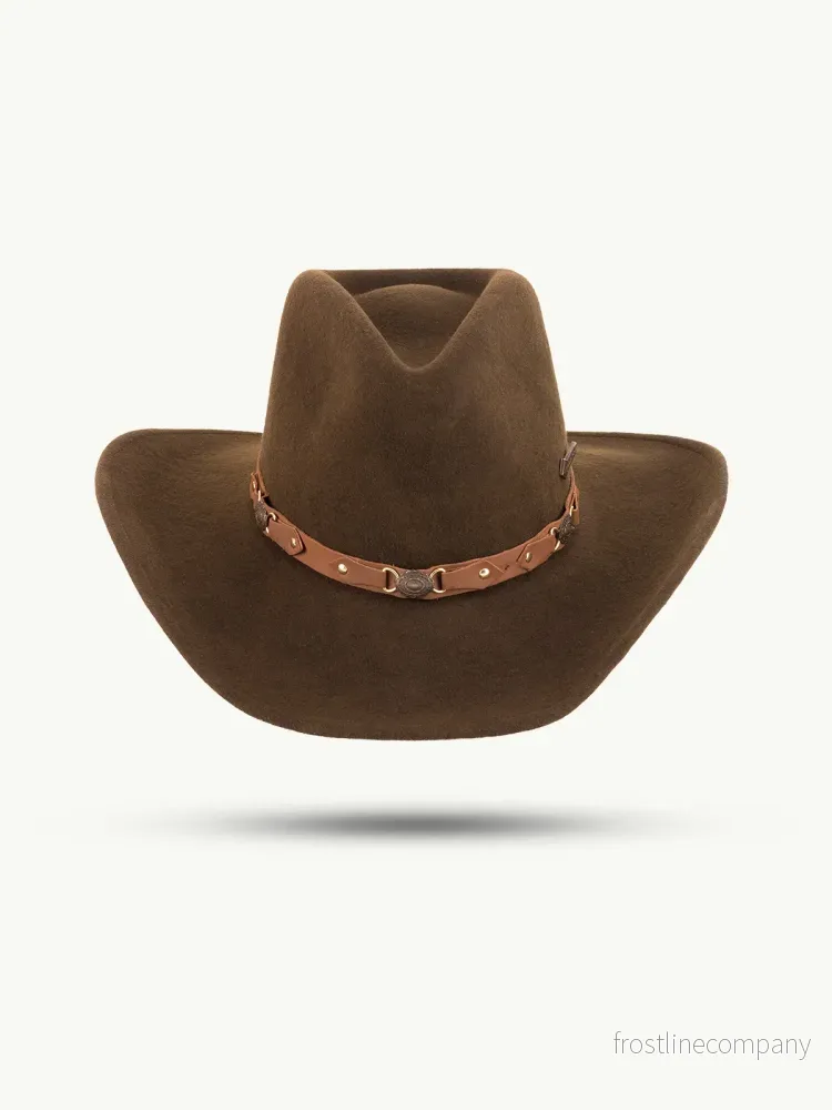 Cowboyhatt Bandit Filt Brun - Bild 2