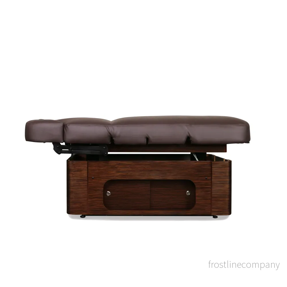Elektrisk massagebänk med värme Keid - Wenge-Mörkbrun - Bild 2