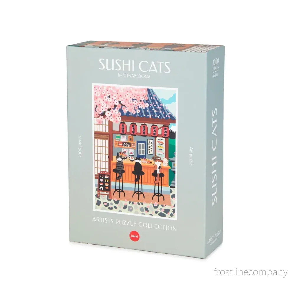 Pussel Sushi cats 1000 bitar