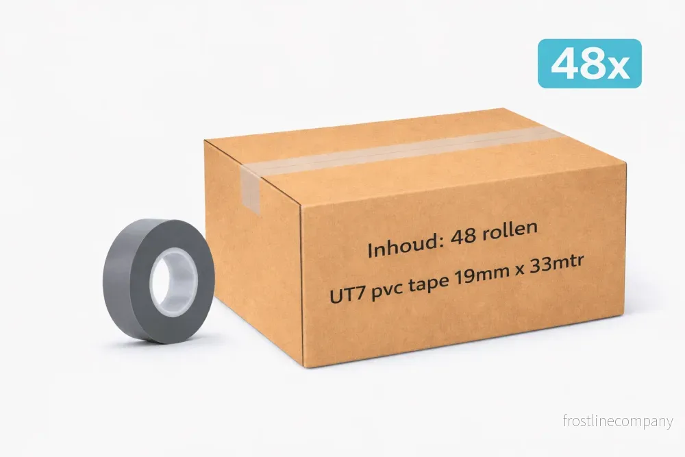 48 st MegaTape UT7 PVC-tejp · 19 mm · grå · 33 m rulle - Bild 2