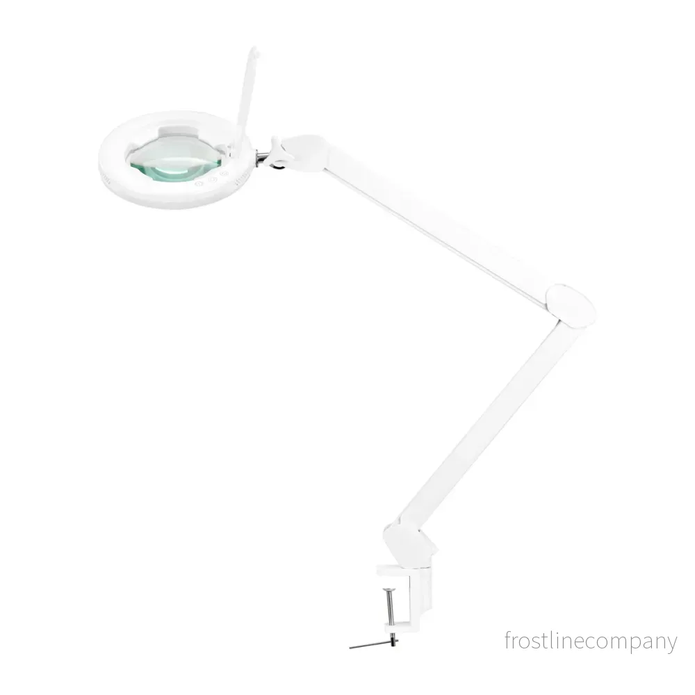 Förstoringslampa LED 5D med bordsfäste Glow 8021 Vit Förstoringslampa LED 5D med bordsfäste Glow 8021 Vit