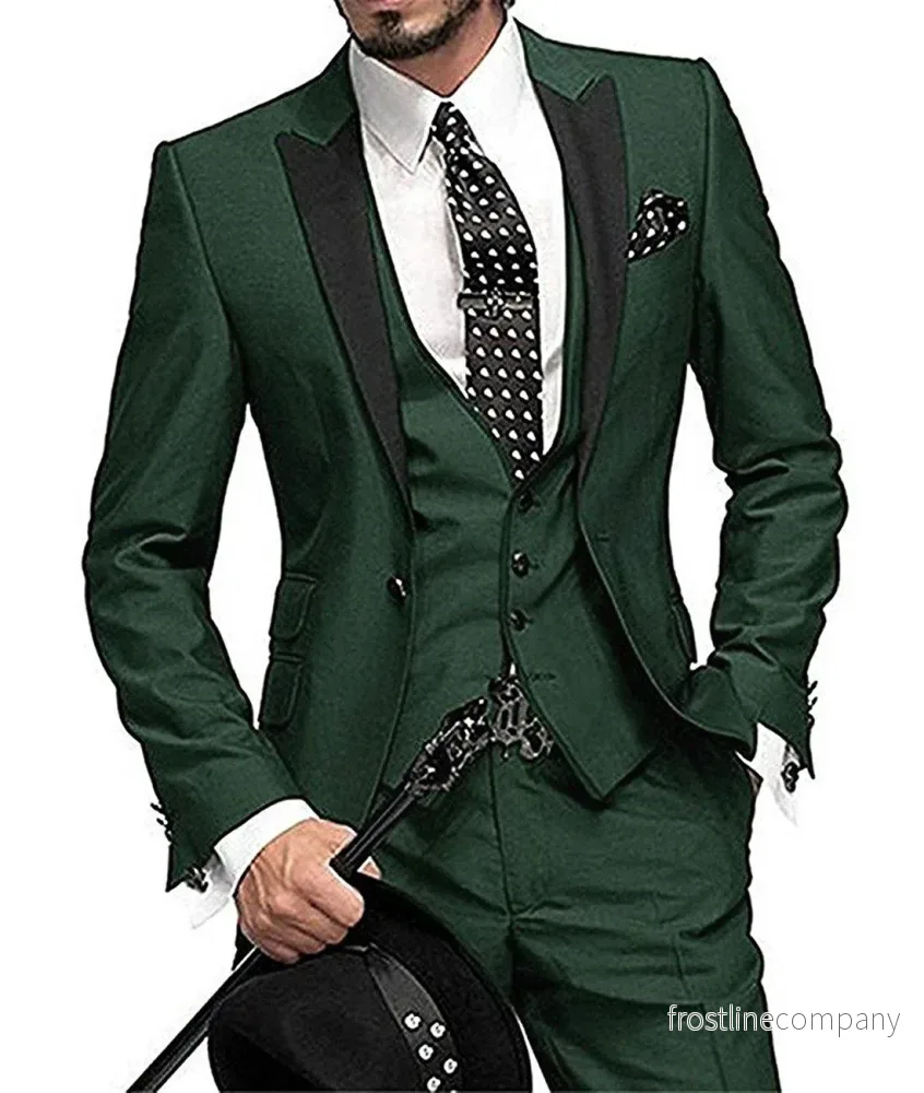 Kostym Herr 3-delad – Bröllop & Fest – Slim Fit – 14 Färger – Brudgum Kostym Herr 3-delad – Bröllop & Fest – Slim Fit – 14 Färger – Brudgum