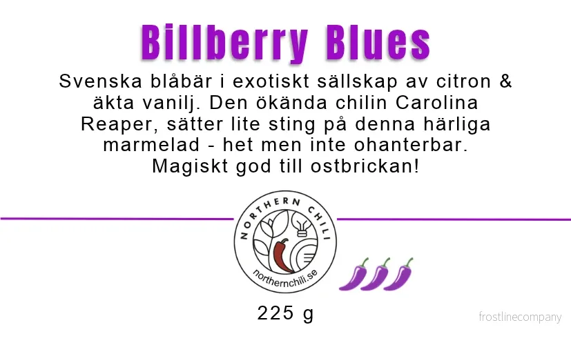 Billberry Blues - blåbär, citron & vanilj 225 g - Bild 2