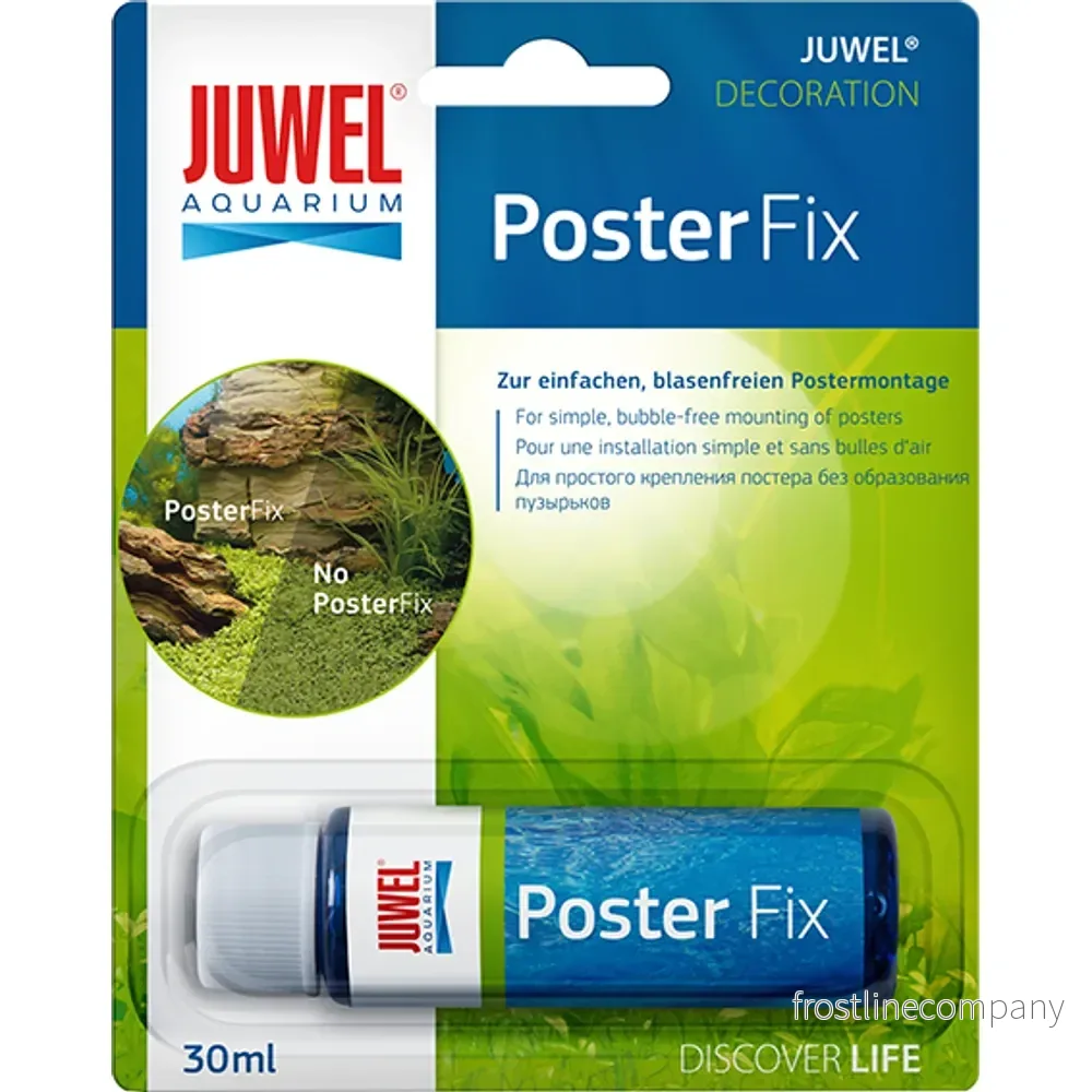Juwel PosterFix – Bakgrundslim för kristallklar montering