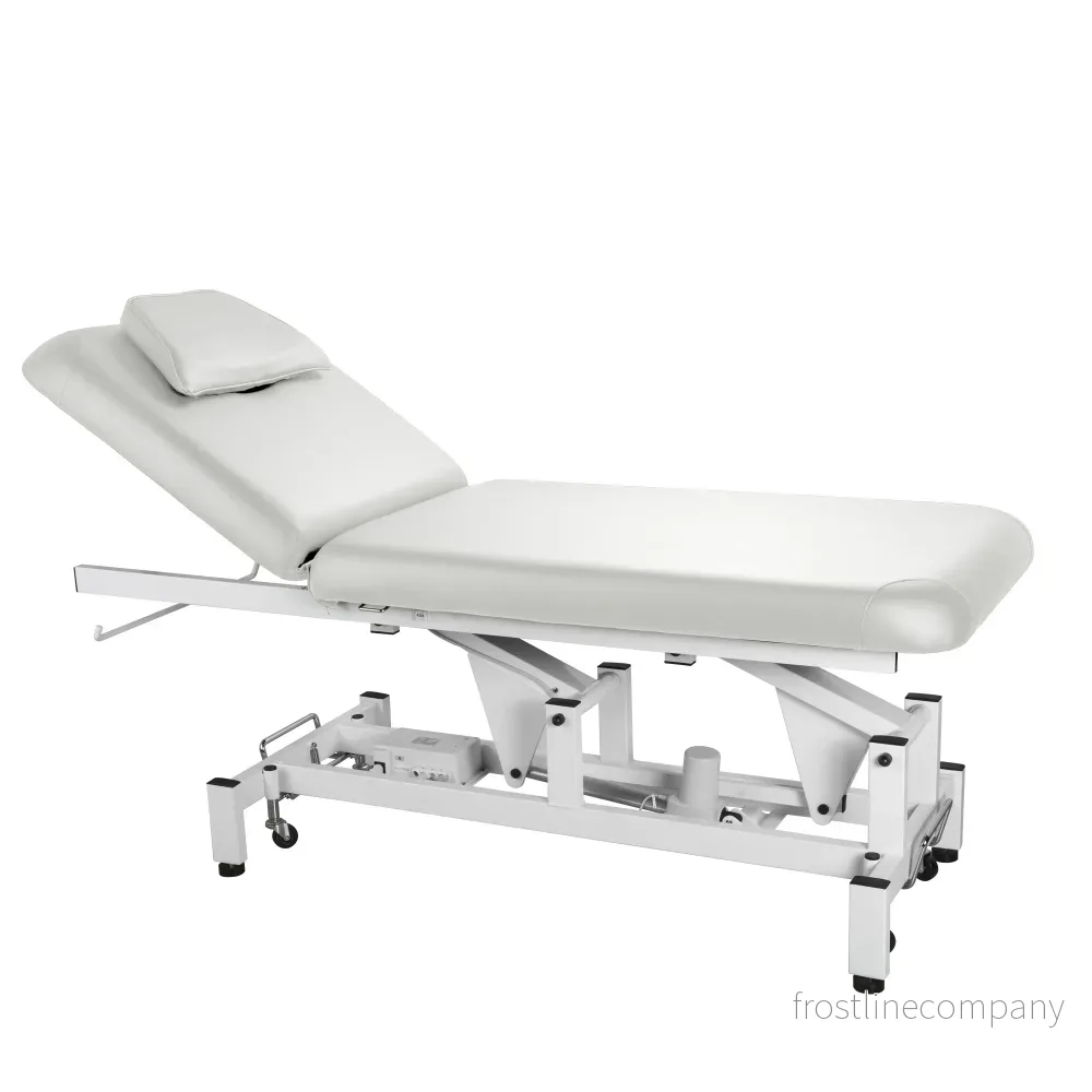Elektrisk massagebänk Seem - Vit - Bild 3