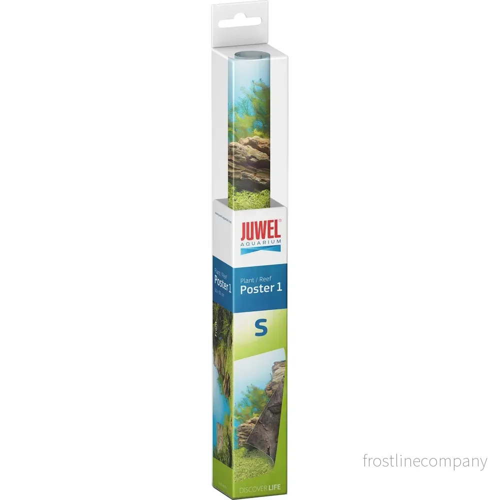 Juwel Poster 1 Växter/Rev – Dubbelsidig naturbakgrund för akvarium