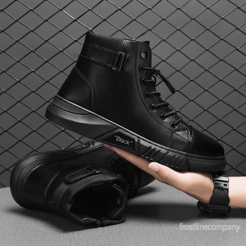 Herrkängor i Dr. Martens-stil – Plus size, trendig modell - Bild 2