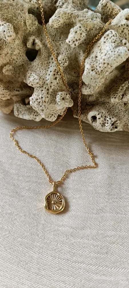 Halsband sol coin – guld Halsband sol coin – guld
