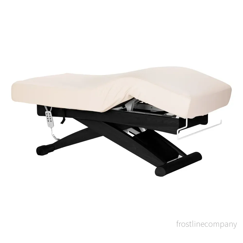 Massagebänk elektrisk Sillon Siesta Crème-Svart - Bild 2