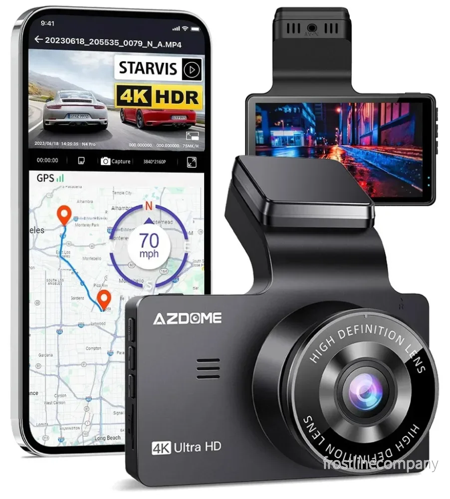 AZDome M63 Pro True 4K 64gb Wifi GPS dashcam