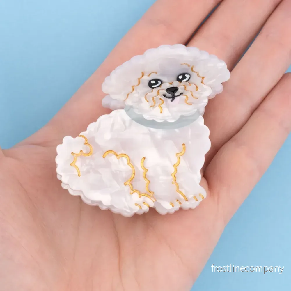 Coucou Suzette hårklämma Bichon Frisé - Bild 2