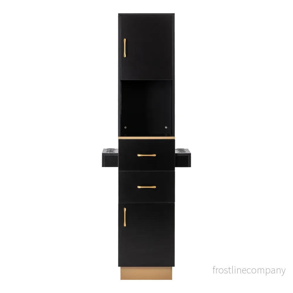 Frisörbord Gabbiano Totem Svart-Guld - Bild 3