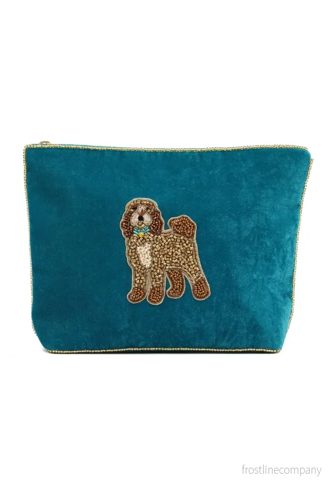 Broderad medium sminkväska/necessär Cockerpoo Broderad medium sminkväska/necessär Cockerpoo