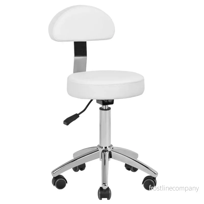Taburett Sadelstol AM-304 Justerbar - Vit