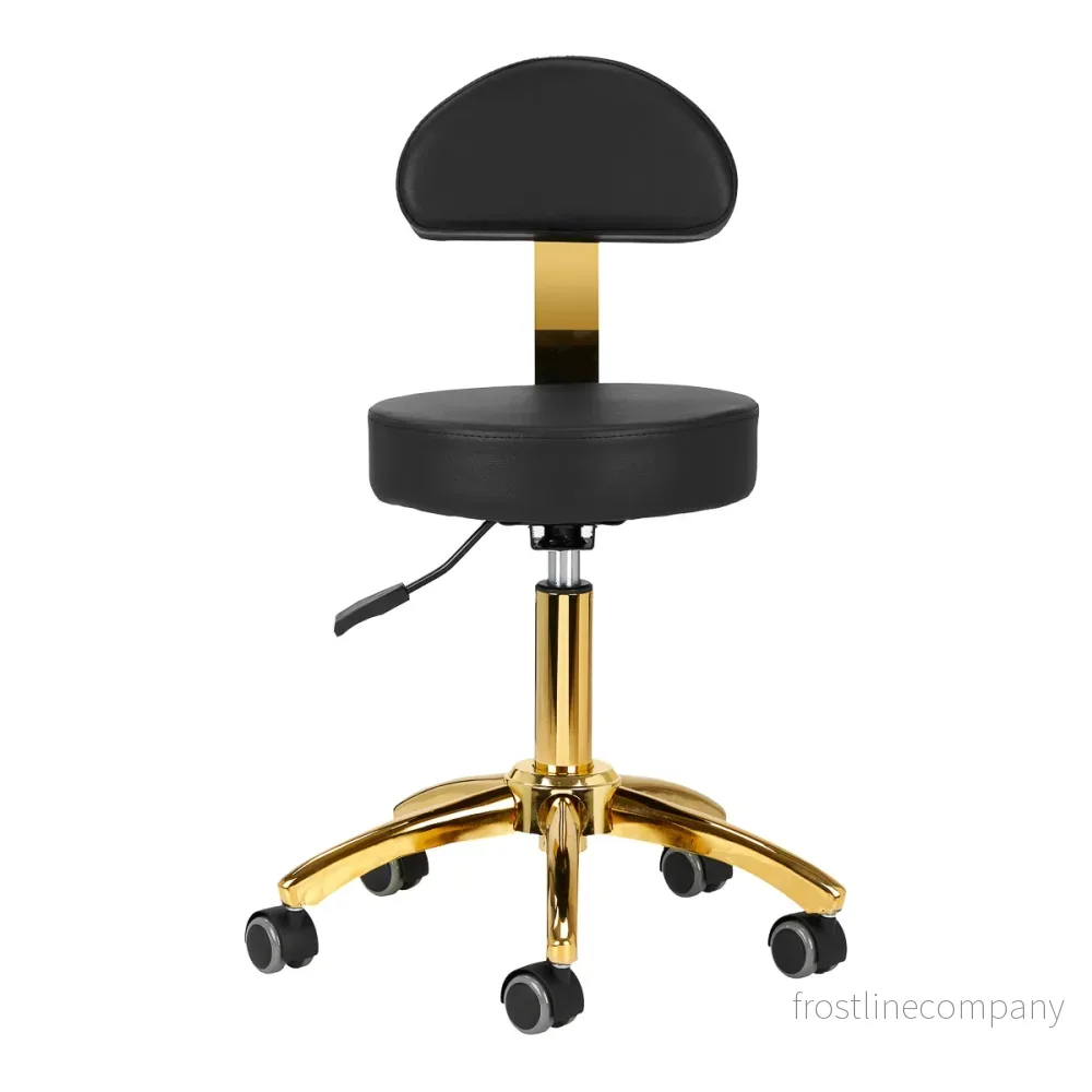 Taburett AM-304G Justerbar – Svart/Guld - Bild 3