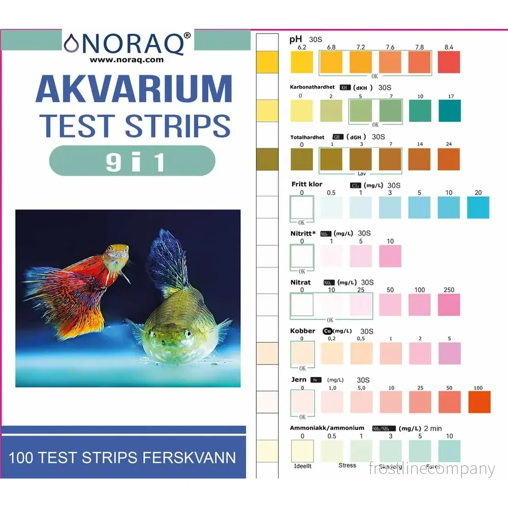 Noraq Vattentest 9-i-1 – Snabbtest för akvarievatten Noraq Vattentest 9-i-1 – Snabbtest för akvarievatten