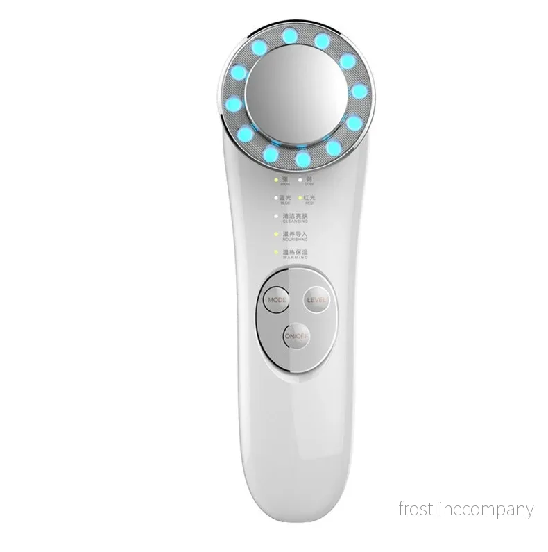 Glow - 7-i-1 Ansiktsmassager med Ljusterapi - EMS Microcurrent, Värme 45°C och Vibration - Uppladdningsbar Ansiktsvård - Bild 3