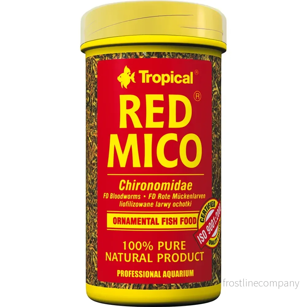 Tropical Red Mico 100 ml/8 g – frystorkade röda mygglarver Tropical Red Mico 100 ml/8 g – frystorkade röda mygglarver