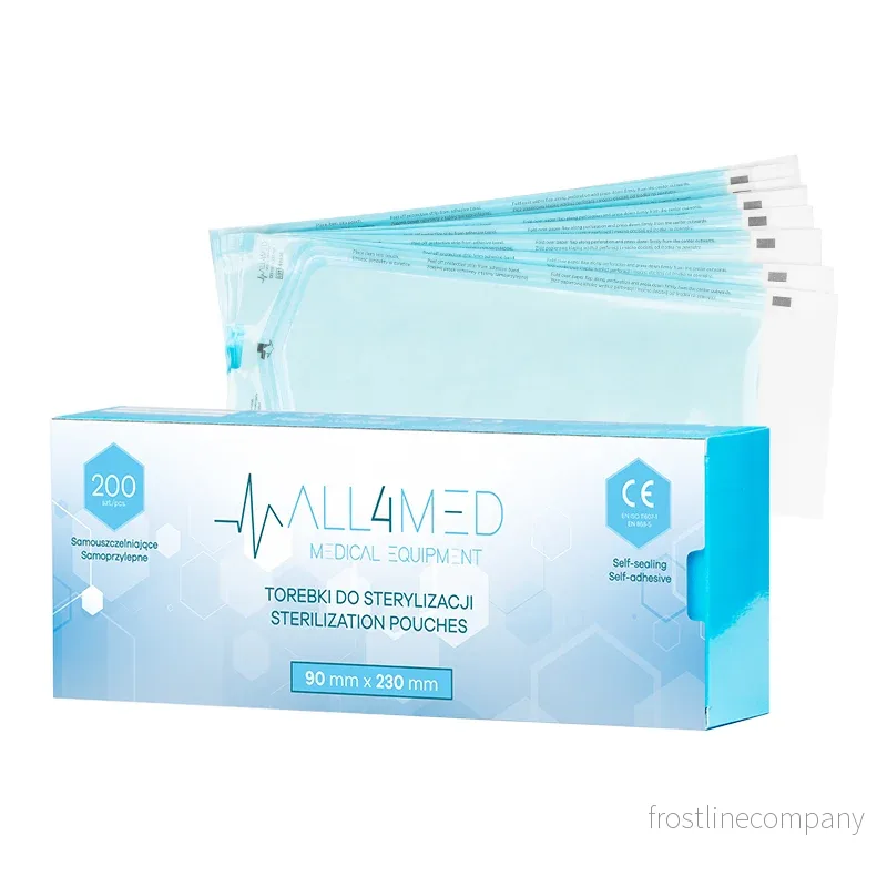 Steriliseringspåsar All4Med 90×230 mm – 200 st Steriliseringspåsar All4Med 90×230 mm – 200 st
