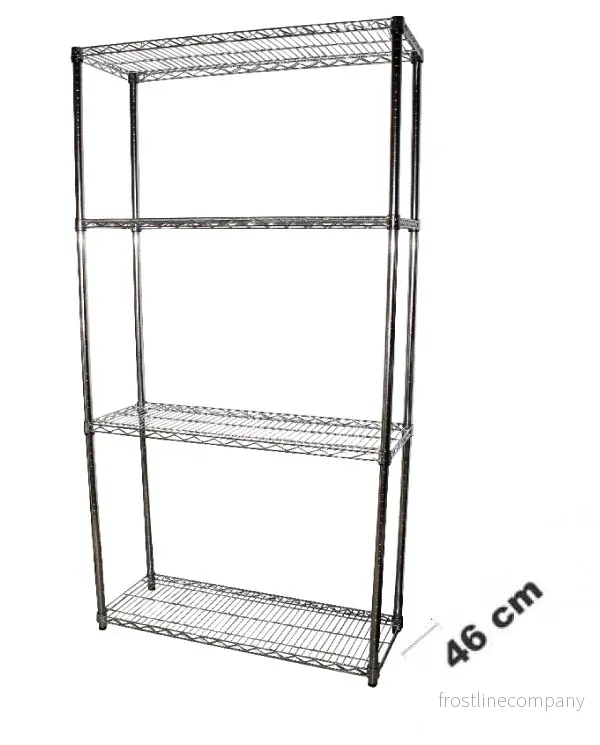 Hylla - TUBO (B 122 x D 46 x H 220 cm.) - Krom - Bild 2