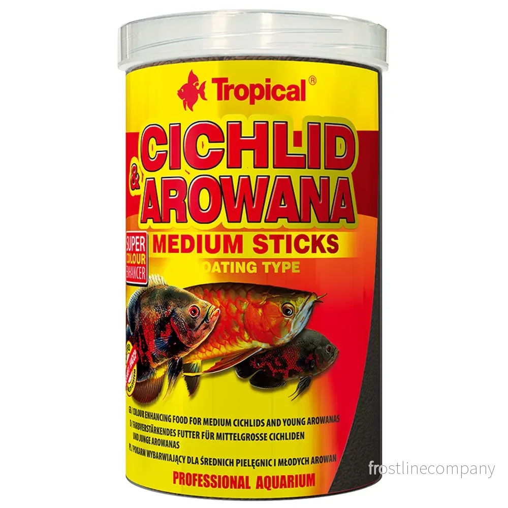 Tropical Cichlid & Arowana Medium Sticks – flytande foder för ciklider och arowanor - Bild 2
