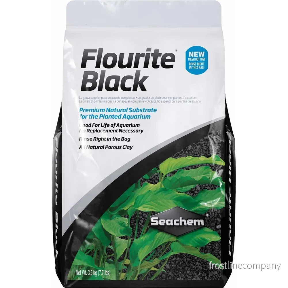Seachem Flourite Black Sand – Finkornigt, svart bottensubstrat för växtakvarier Seachem Flourite Black Sand – Finkornigt, svart bottensubstrat för växtakvarier