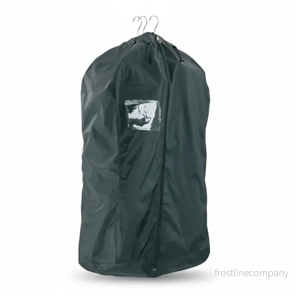 Kollektionpåse med dragkedja, nylon, svart, B61 x D25 x H122 cm