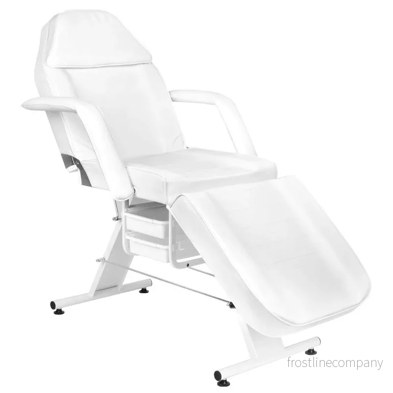 Behandlingsstol Basic 202 med brickor – Vit Behandlingsstol Basic 202 med brickor – Vit