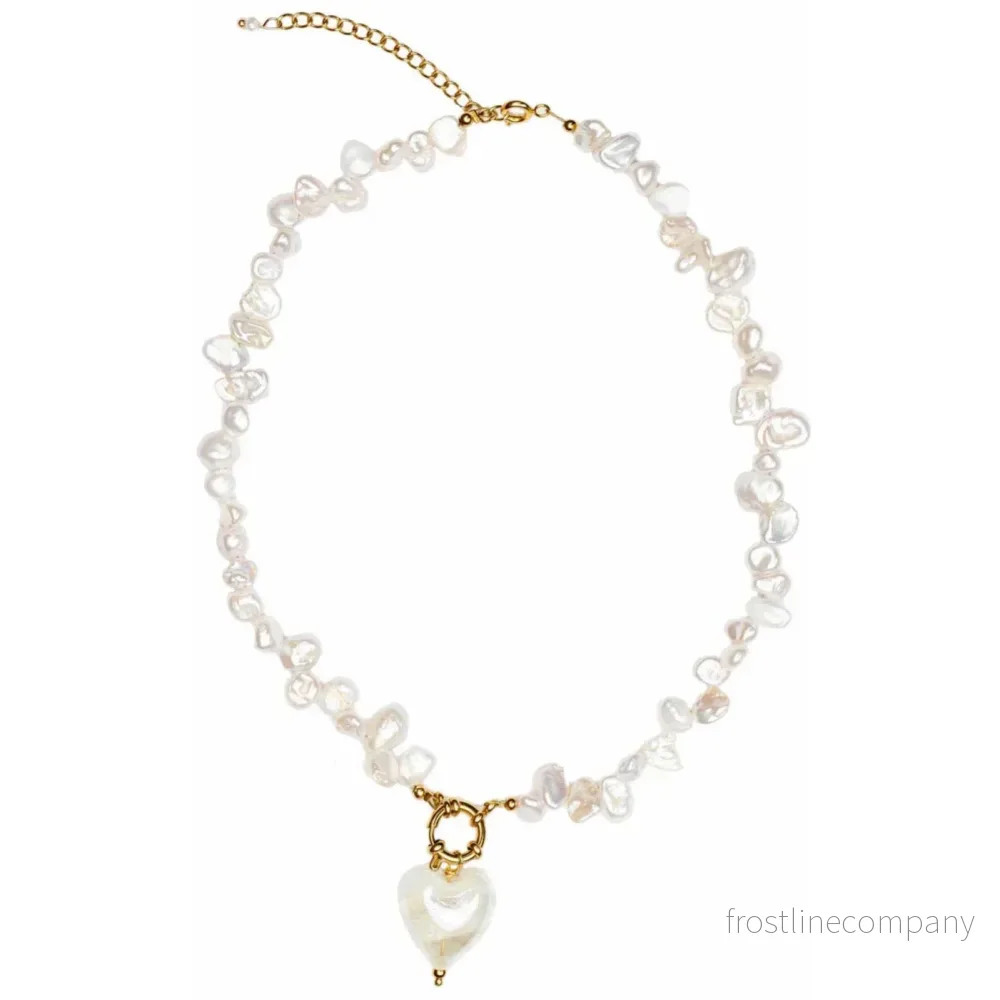 Massi halsband Love Pendant white