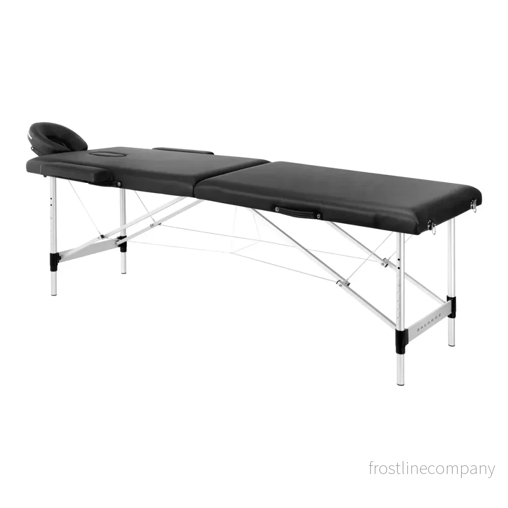 Massagebänk Hopfällbar Aluminium Balance 2 Zoner Svart Massagebänk Hopfällbar Aluminium Balance 2 Zoner Svart
