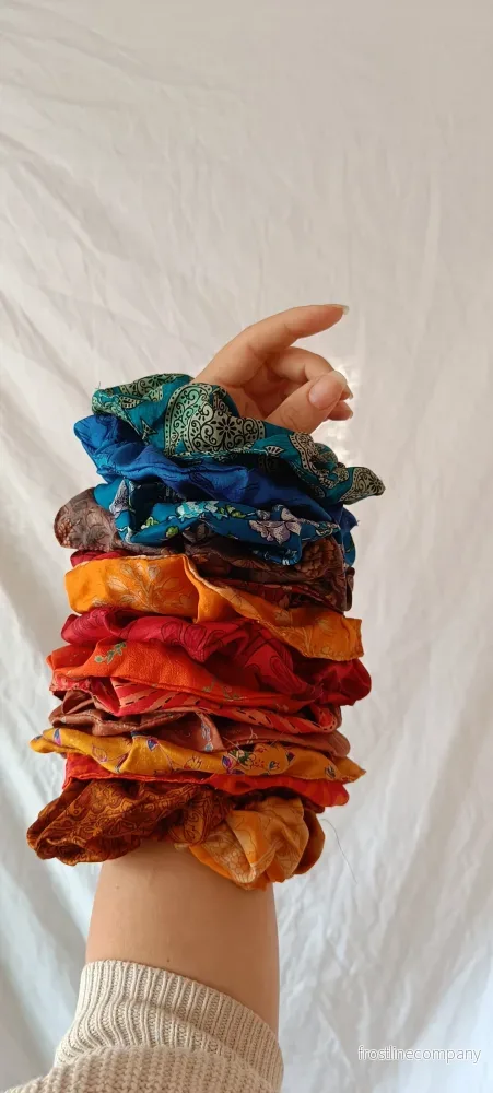 Scrunchie - vintage silke nr 10 - Bild 3