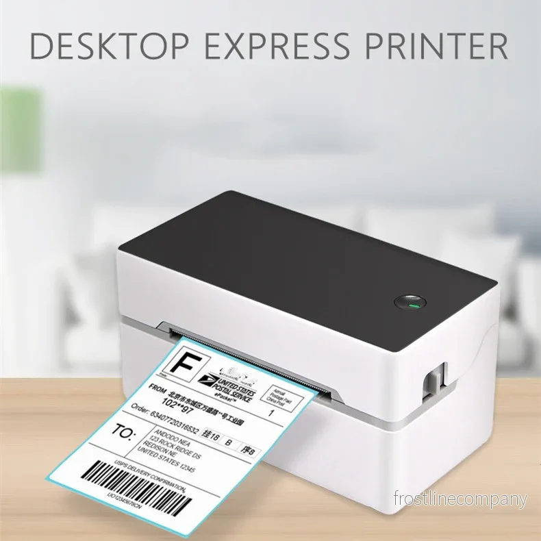 Termisk Etikettskrivare 40-80mm Bluetooth + USB – Desktop Express Printer för Fraktetiketter