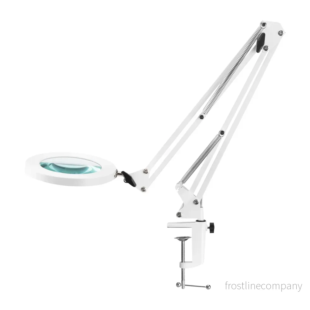 Förstoringslampa LED 8D med bordsfäste USB Glow 308 Vit Förstoringslampa LED 8D med bordsfäste USB Glow 308 Vit