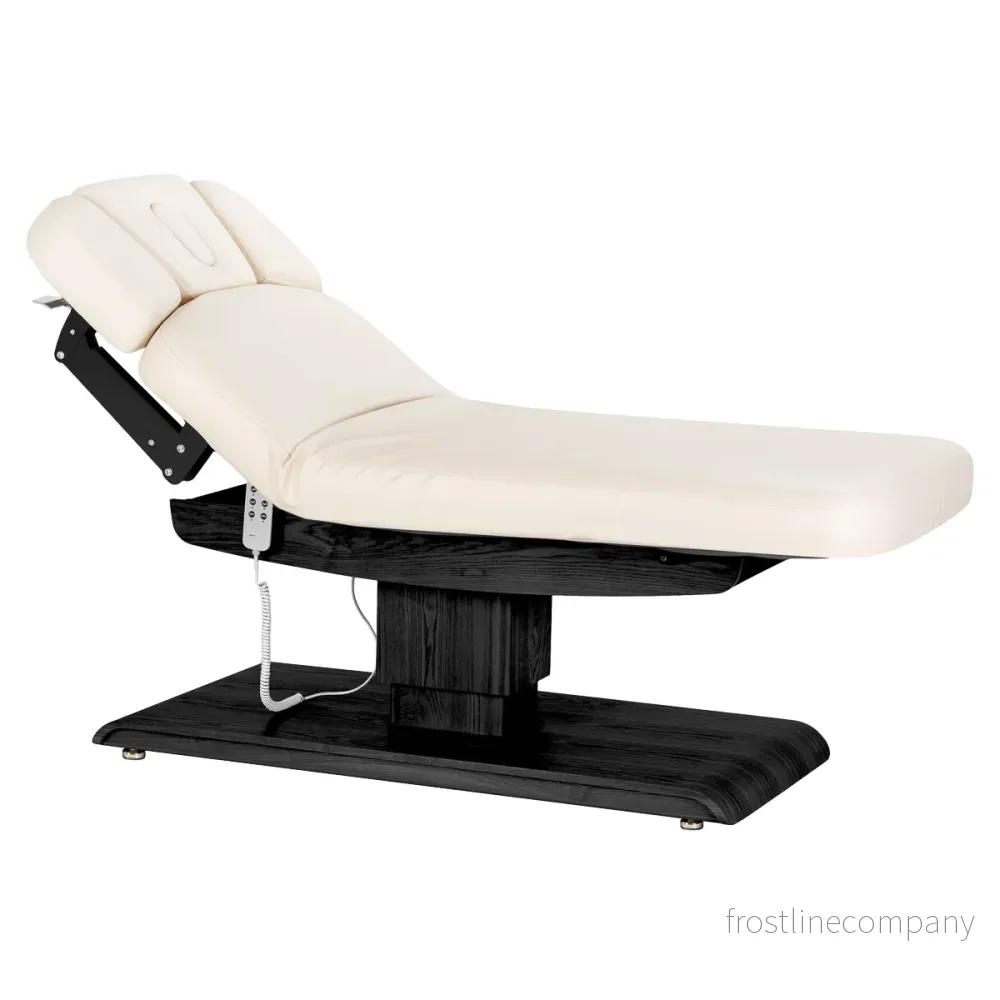 Massagebänk elektrisk Sillon Relax Crème-Svart - Bild 2