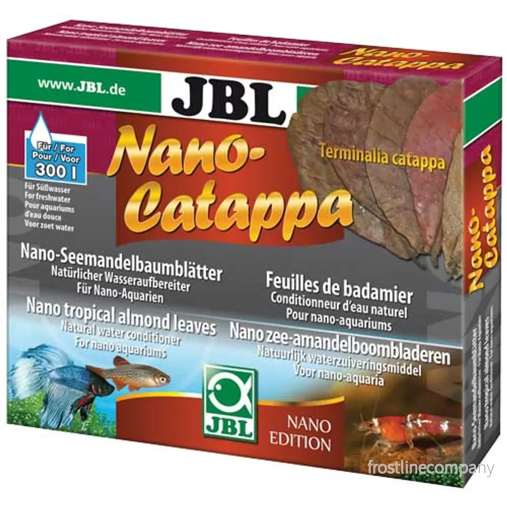 JBL Nano-Catappa 10 blad – Tropiska mandelblad för nanoakvarium