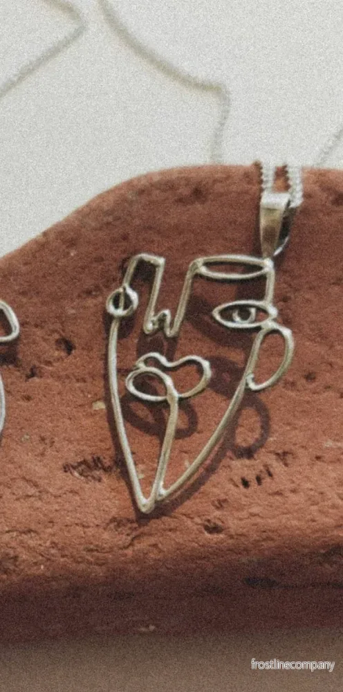 Halsband Face Design 2 – silver Halsband Face Design 2 – silver