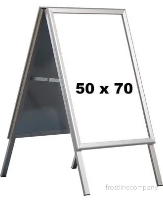 A-skylt med snapramar 50 x 70 cm – aluminium