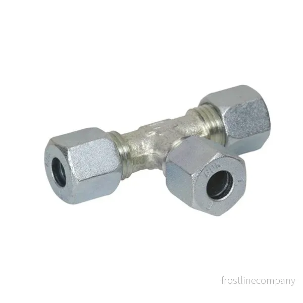 T-KOPPLING STÅL 8X10X10MM MÄSSINGSKONA