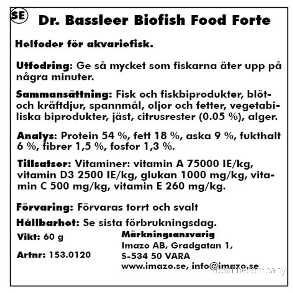 Dr. Bassleer BioFish Food Forte - Bild 2