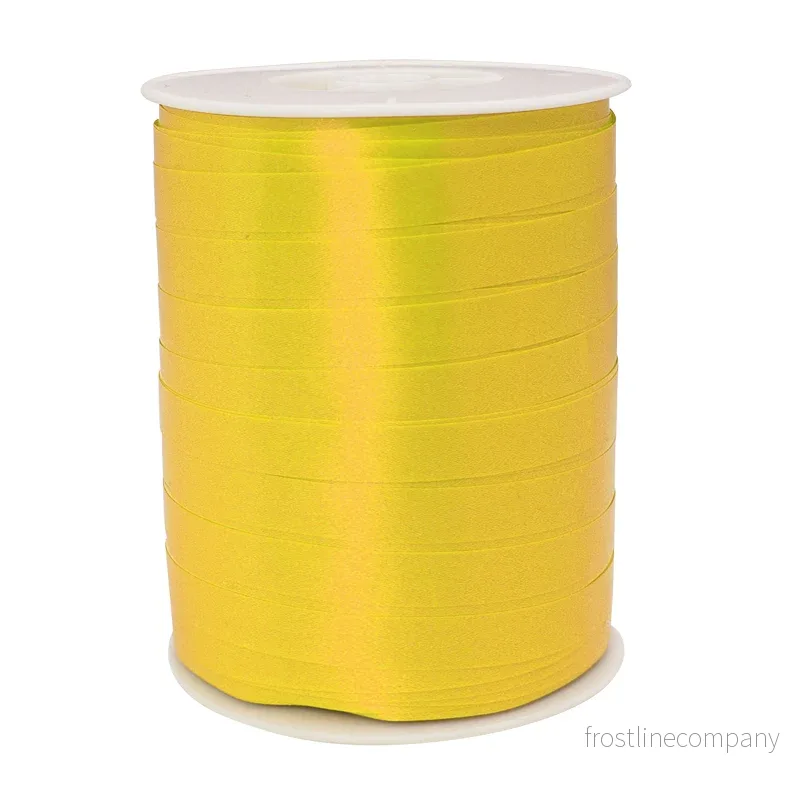 Presentband, 10 mm, rulle med 250 m, gul